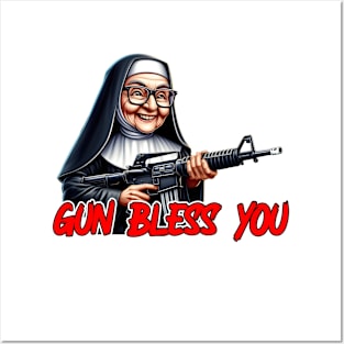 Gun Bless You Posters and Art